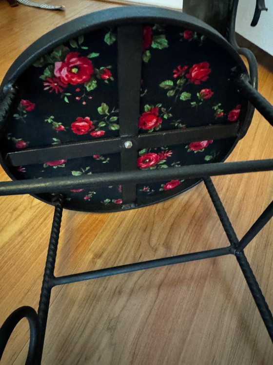 Image 1 of Chaise de boudoir en fer forgé