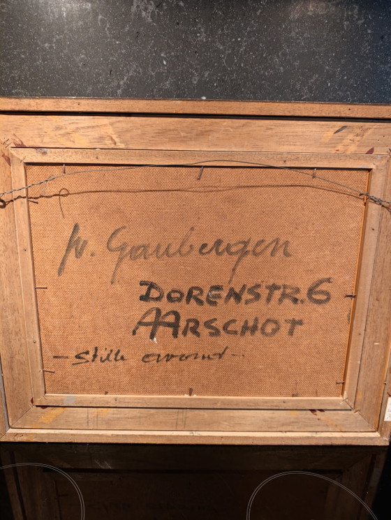 Original Painting by Jules Gaubergen "Silent Evening" – Paintings & Drawings, Wood (photo 5 of 6)