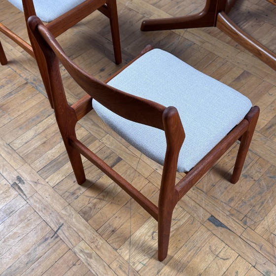 Image 1 of Ensemble de 6 chaises de salle à manger danoises en teck Erik Buch pour O.D. Møbler, années 1960 - Mid-Century Modern