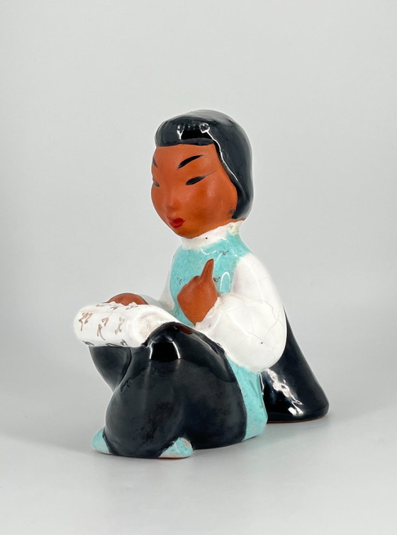 Image 1 of Carli Bauer ceramic lamp base, Austria, Mid-Century Modern, 1950s