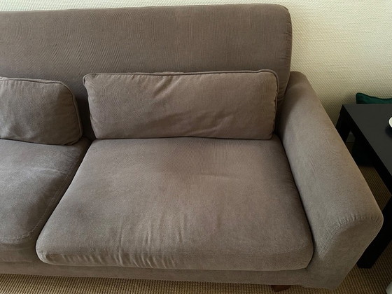 Canapé 3 places IKEA Nikkala vintage en taupe – Canapés 3 places, Polyester (photo 2 of 5)