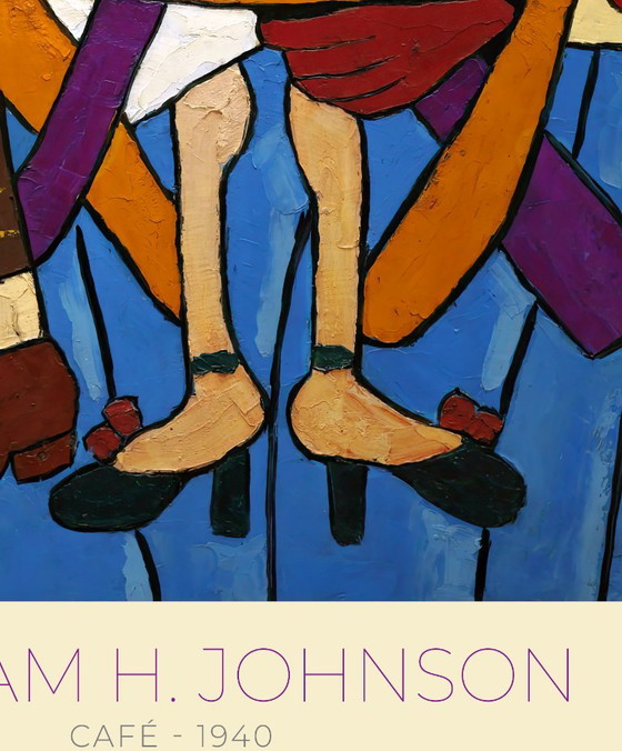 Café - William H. Johnson - 1940 - Poster 50 × 70 cm – Kunst, Paper (photo 4 of 8)