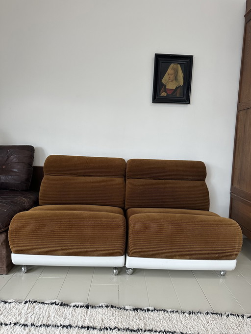2 Modulaire Fauteuils in de Stijl van Mario Bellini
