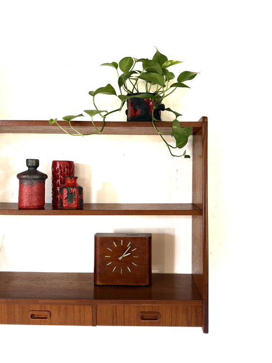 Vintage Deense Teakhouten Wandkast ‘60 – Wood (photo 6 of 10)
