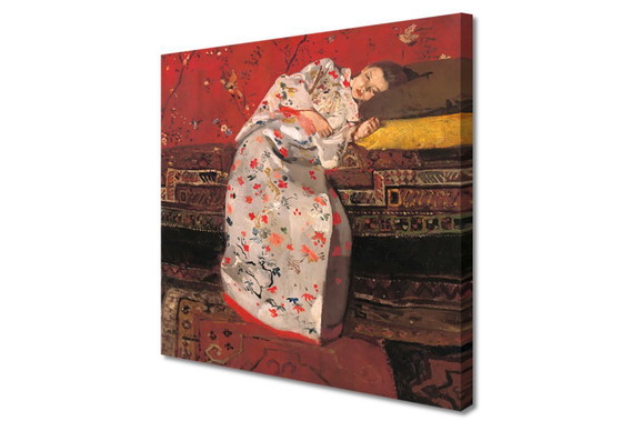 Image 1 of George Breitner   Girl in a White Kimono  (op canvas)