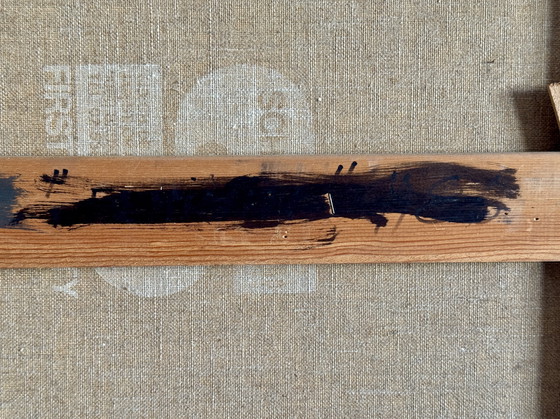 Image 1 of Robert Detheux - Quadri giganti - Calligrafia - collage - 1980