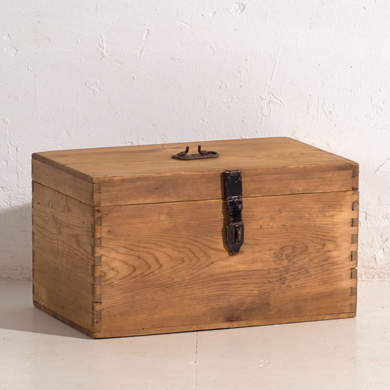 Kleine antieke opbergkist (ca. 1920) #3 – Ladekasten, Rustic (photo 4 of 40)