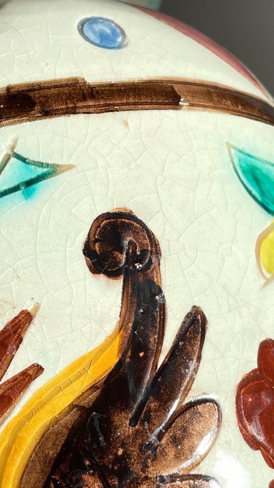 Image 1 of Vintage Italy VASES DRAGON Pattern