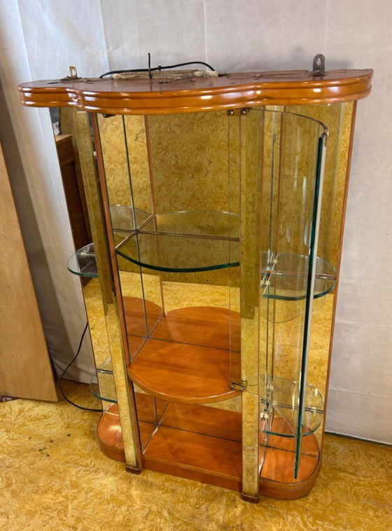 Image 1 of Art Deco Style Hanging Cabinet & Perfume Counter – Ex-English Perfume shop Display  A rare and striking pair of Art Deco style s