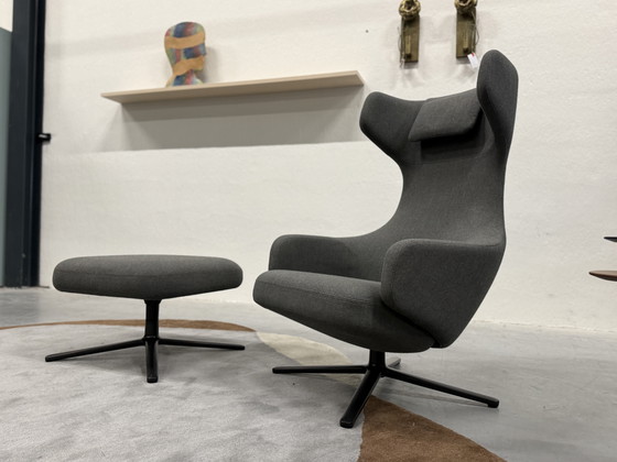Image 1 of Vitra Grand Repos con poggiapiedi grigio melange