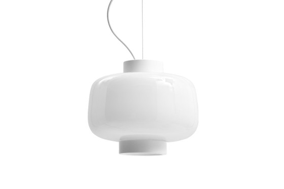 Image 1 of 3x Hem Dusk Pendant Lamp Large Ivory. Glossy. New in box