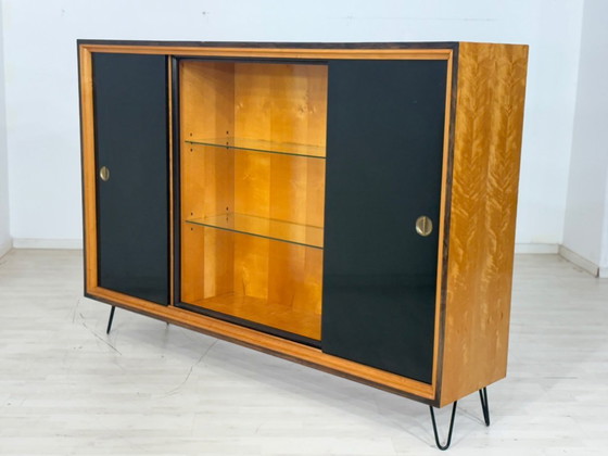 Image 1 of Mid-Century Highboard / Sideboard / Cabinet / Living Room Cabinet / China Cabinet Vintage