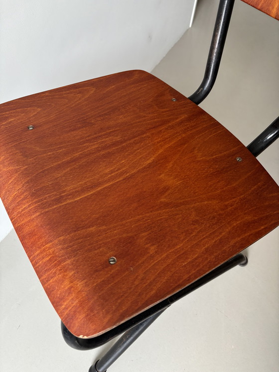 Image 1 of Vintage School Chair unique model 1970s