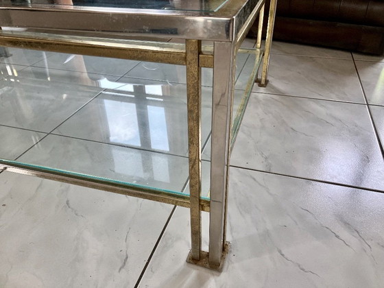Image 1 of Glass coffee table Belgochrom