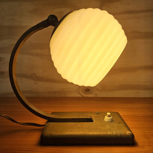 Antique bronze Art Deco Desk Lamp (1930s) Art Deco night light (adjustable head)