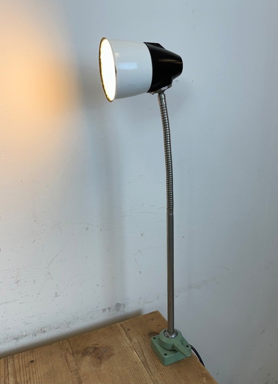 Image 1 of Industrial Soviet  Gooseneck Work Table Lamp, 1960s