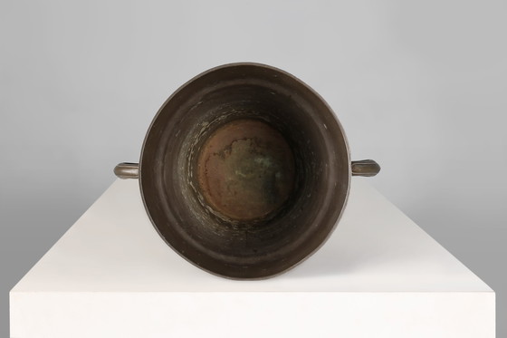 Image 1 of Art Nouveau Stamped Tin Wine or Champagne Cooler, Belgium, 1906