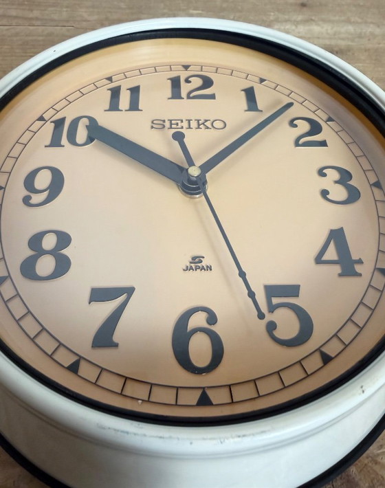 Image 1 of Vintage Beige Seiko Ships Wall Clock, 1970s