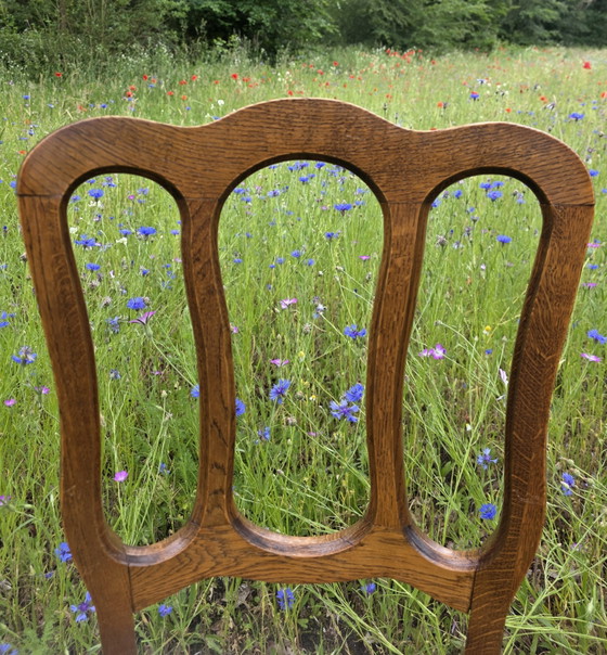 Image 1 of Vintage cabriole eetkamerstoelen – set van 3