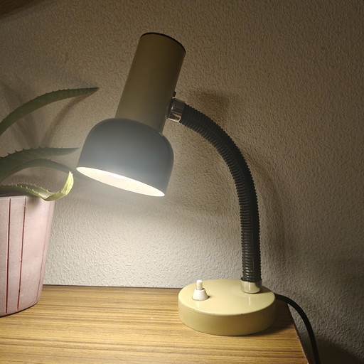 Vintage 1970s desk lamp with flexible gooseneck
