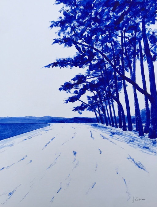 Acrylique sur papier hahnemuhle.  Format 40x30cm