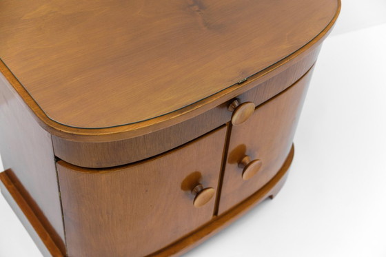 Image 1 of Comodini in legno Art Déco austriaco, set di 2