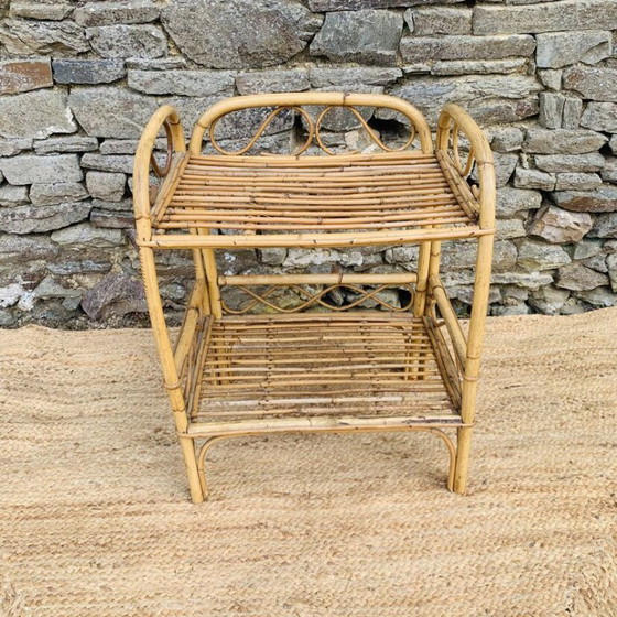 Image 1 of Rattan-Nachttisch