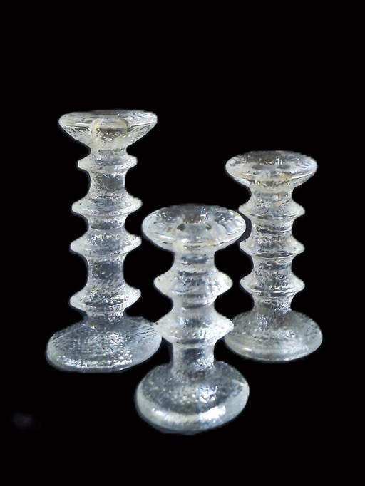 Iittala - 3 bougeoirs Festivo par Timo Sarpaneva