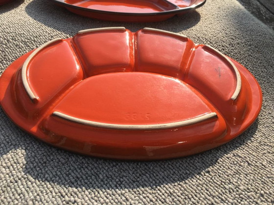 Image 1 of 6 Oval Vintage Plates