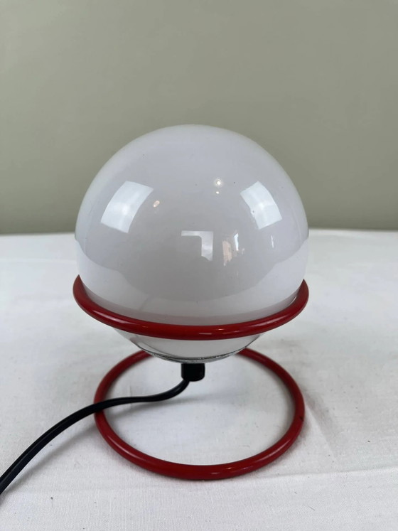 Vintage Italian design ball lamp from the 1970s. – Table lamps, Metal, Space Age (photo 11 of 17)