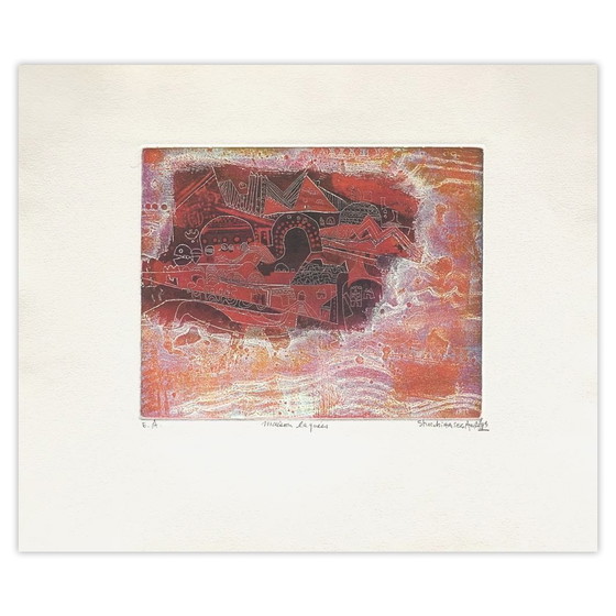 Shoichi Hasegawa Signed Etching Maison Laquée 1977 – Lithographs & prints, Paper (photo 5 of 5)