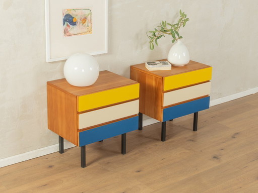 2x bedside tables, 1960s Musterring