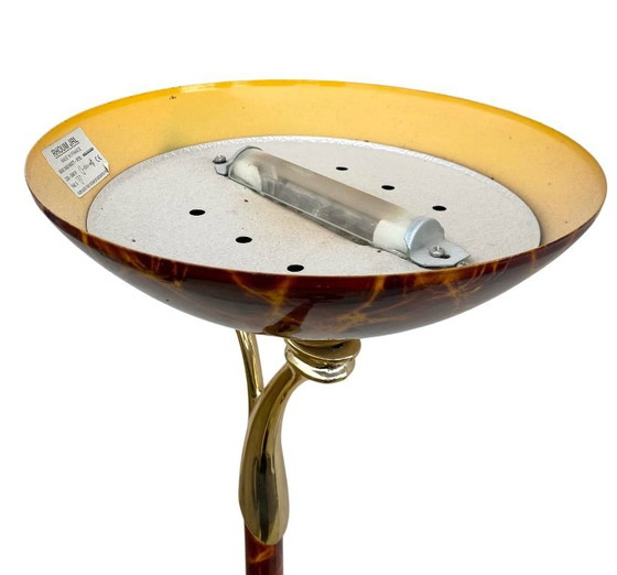 Image 1 of 1980s halogen lamp, Rhoum Jr., gold/plated style