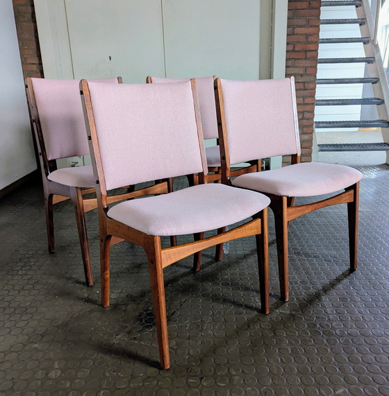 Image 1 of 4 chaises vintage danoises Erik Buch