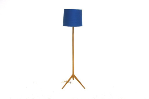 Scandinavian oak floor lamp, Sweden, 1960