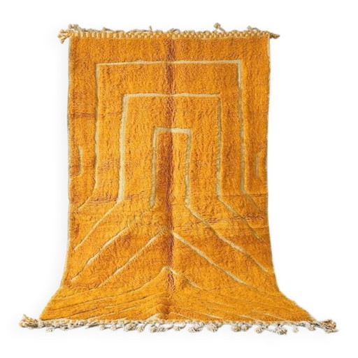 Alfombra naranja hecha a mano 200cm x 300cm