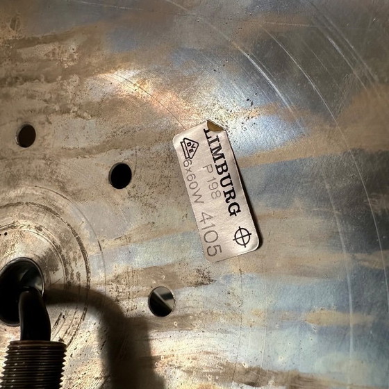 Image 1 of 2 lámparas de Limburg Glashütte * Enorme lámpara de techo de diseño * Lámpara de globo de la era espacial - Bauhaus - rareza