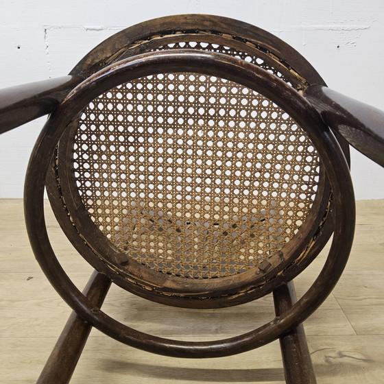Image 1 of Antique Art Nouveau Viennese Jakob and Josef Kohn Chair (Thonet Style) Antique Webbing Chair