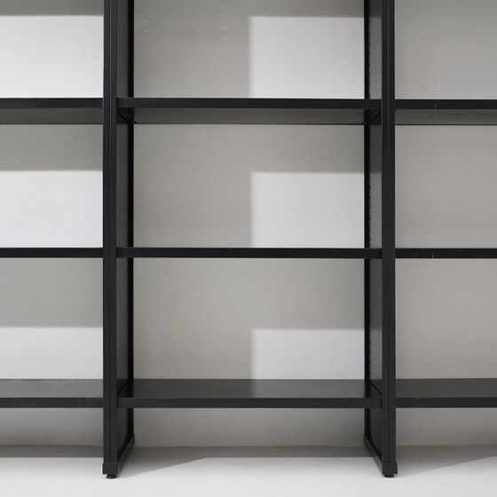 Image 1 of Black metal bookcase, 1970s