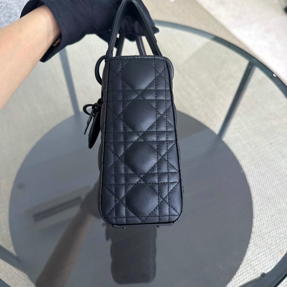 Image 1 of DIOR LADY SMALL MYABC FLAP - PELLE DI VITELLO CANNAGE CON FERRAMENTA NERA