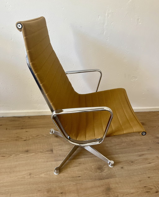 Eames EA 116 loungestoel voor Herman Miller, vintage 1958 – draaistoelen, Textile, Aluminium (photo 2 of 5)