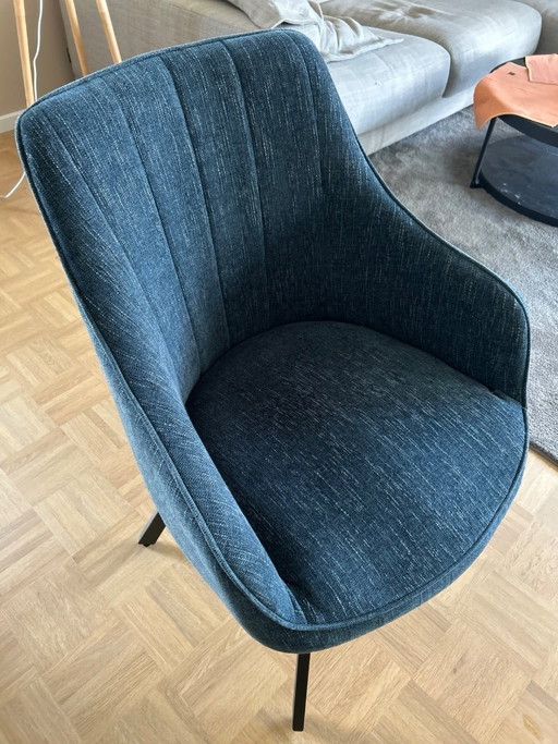 8 sedie MACCELLO design – Petrolio – girevoli e super comode