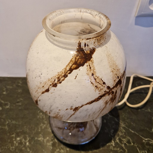 Lampe champignon vintage de style Murano 1970