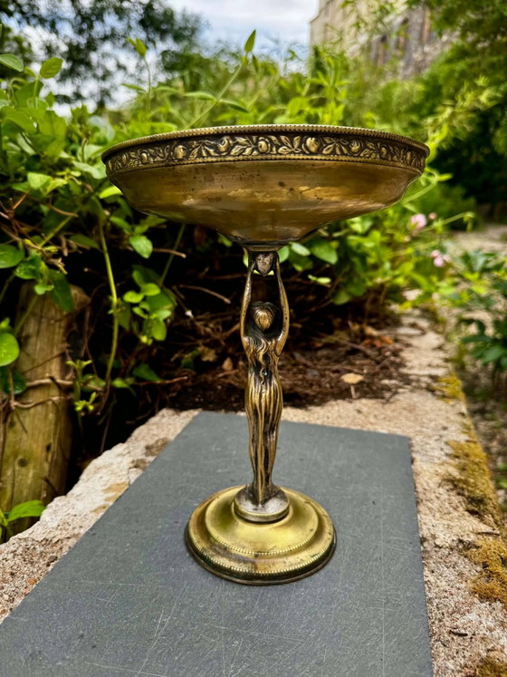 Gran cuenco de latón para frutas mujer Art Nouveau – Brass (photo 5 of 6)