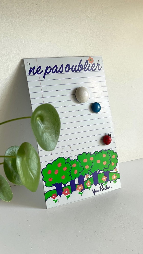 Image 1 of Yves Rocher Vintage Metalen Herinneringsblok