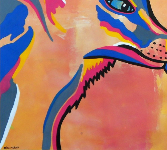 Image 1 of De snuffelende vossen (handgeschilderd)