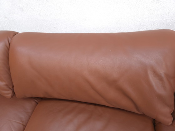 Image 1 of Set da suite Cassina Maralunga con divano di design in pelle.