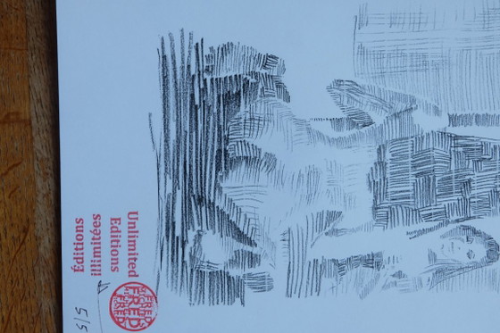 Litografia digitale firmata a mano, 20 x 30 cm, 1/5 - 5 – Litografie e stampe, Carta (photo 2 of 6)