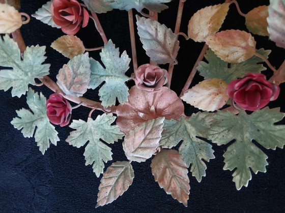 romantic pink floral wall lamps – Wall lights, Metal (photo 10 of 13)