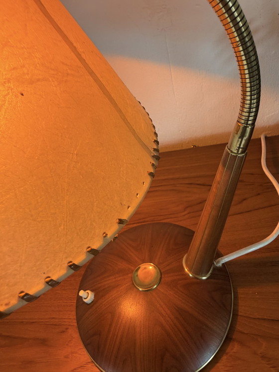 Vintage Table Lamp Model No. 31, Temde Leuchten '60 – Wood, Metal (photo 10 of 12)